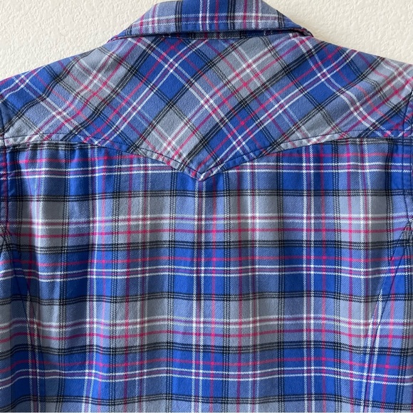 Stio Willow Midweight Long Sleeve Plaid Button Up Flannel Shirt Outdoor SZ Small - Picture 11 of 16